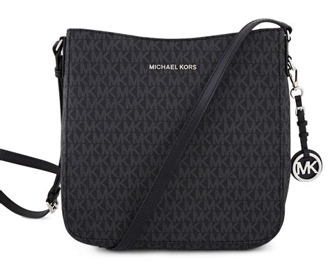 michael kors jet set heritage large black and grey|Michael Kors jet set messenger.